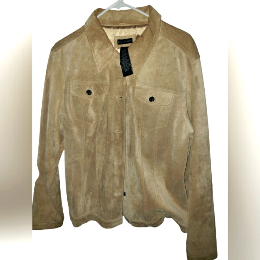 VINTAGE FOR JOSEPH TAN SUEDE JACKET XTRA LARGE.
